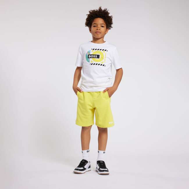 Logo Sweatshorts, Yellow - Shorts - 2