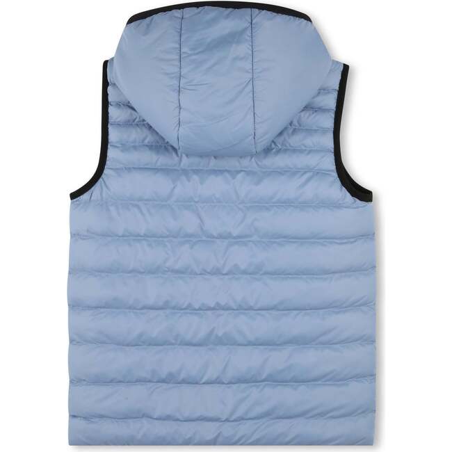 Reversible Logo Puffer Vest, Blue - Puffers & Down Jackets - 3