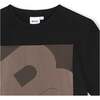 Monogram B T-Shirt, Black - T-Shirts - 3