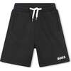 Logo Sweatshorts, Black - Shorts - 1 - thumbnail