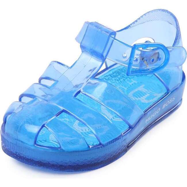 Logo Jelly Sandals, Blue