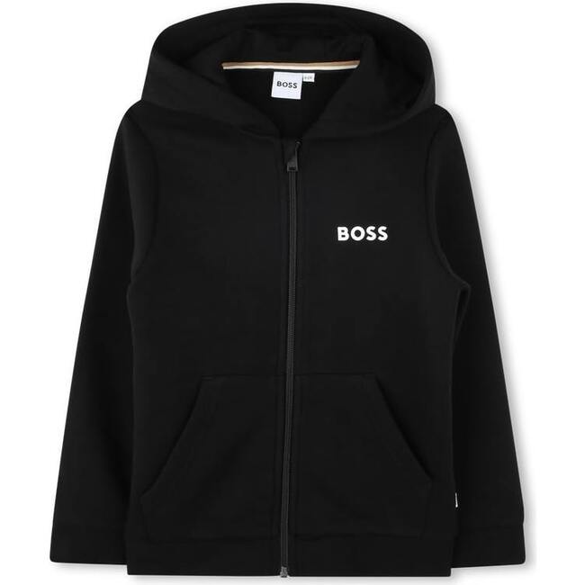 Logo Hooded Tracksuit, Black - Mixed Apparel Set - 2