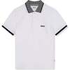 Logo Monogram Collar Polo, White - Polo Shirts - 1 - thumbnail