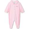 Logo Collar Pajamas & Hat, Pink - Pajamas - 1 - thumbnail