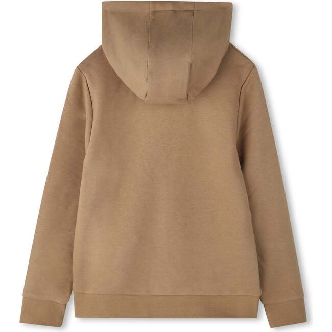 Logo Hooded Sweatshirt, Beige - Sweatshirts - 3