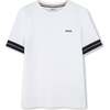 Logo Crewneck T-Shirt, White - T-Shirts - 1 - thumbnail