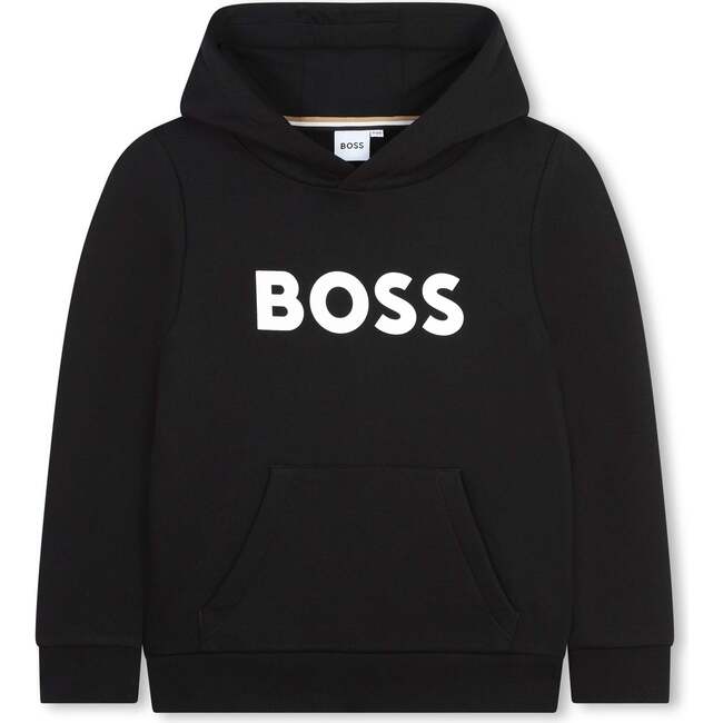 Hooded Logo Sweatshirt, Black