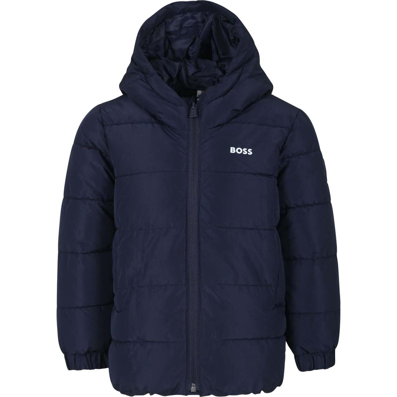Hooded Puffer Jacket Boss Kids Coat Hugo Boss Kids