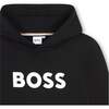 Hooded Logo Sweatshirt, Black - Sweatshirts - 2