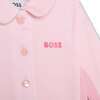 Logo Collar Pajamas & Hat, Pink - Pajamas - 3