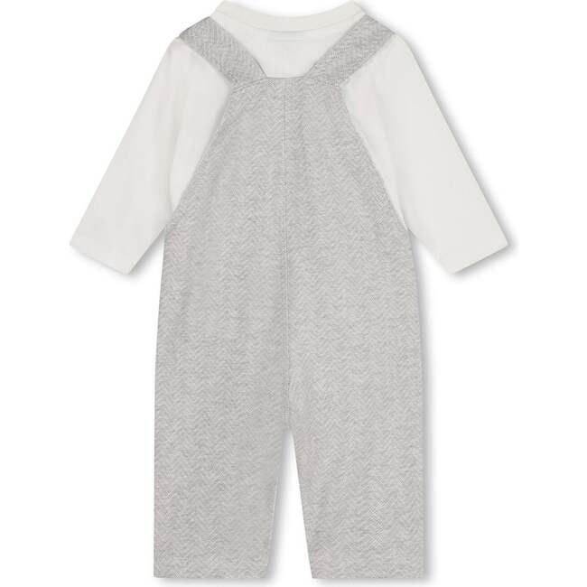 Dungarees Overalls Outfit, Light Gray - Mixed Apparel Set - 3