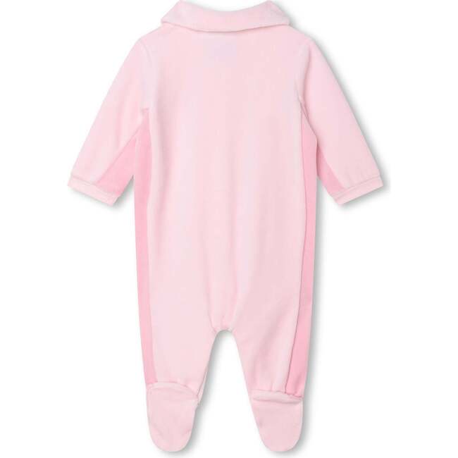 Logo Collar Pajamas & Hat, Pink - Pajamas - 4