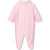 Logo Collar Pajamas & Hat, Pink - Pajamas - 4