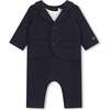 Ceremonial Romper, Navy - Rompers - 1 - thumbnail