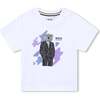 Bear Graphic Cotton T-Shirt, White - T-Shirts - 1 - thumbnail