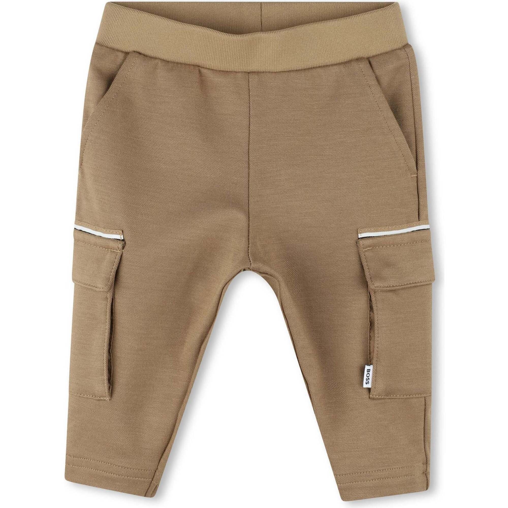 Cargo Pocket Sweatpants, Brown - Sweatpants - 1