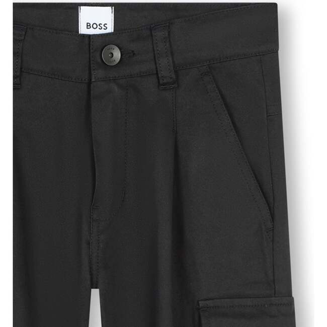 Logo Cargo Pants, Black - Pants - 4