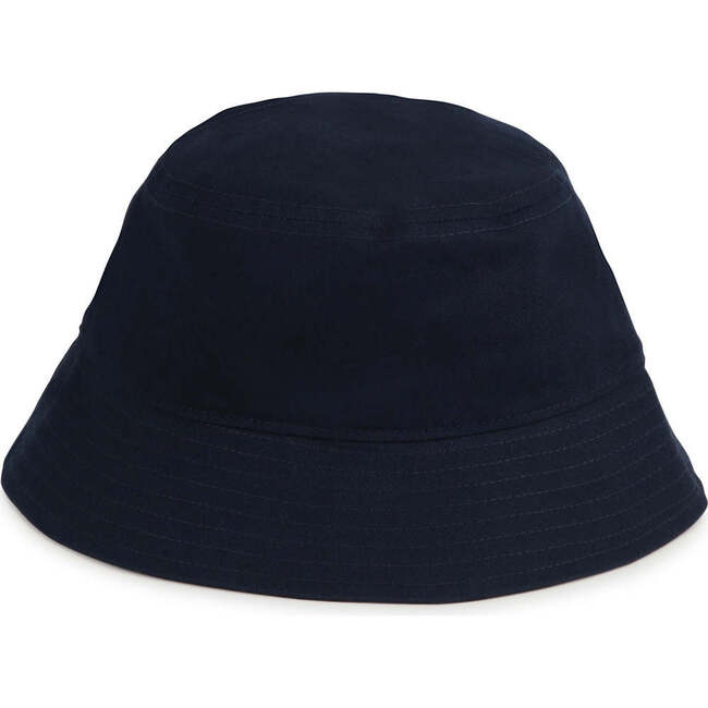 Box Logo Bucket Hat, Navy - Hats - 4