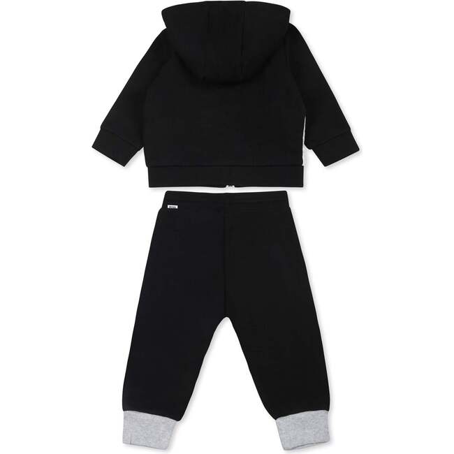 Colorblock Tracksuit, Black - Mixed Apparel Set - 3