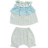 Ruffle Outfit, Light Blue - Mixed Apparel Set - 1 - thumbnail