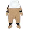 Colorblock Down Snowsuit, Beige - Snowsuits - 4