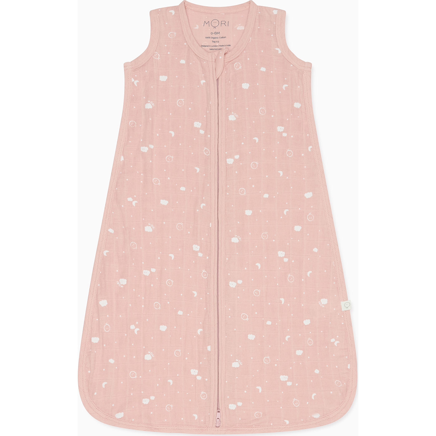 Print Muslin Front Opening Sleeping Bag 0.5 TOG - Sleepbags - 1