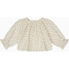 Floral Muslin Long Sleeve Blouse - Blouses - 1 - thumbnail