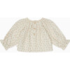 Floral Muslin Long Sleeve Blouse - Blouses - 2