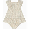 Floral Muslin Frilled Dress & Bloomers - Dresses - 2