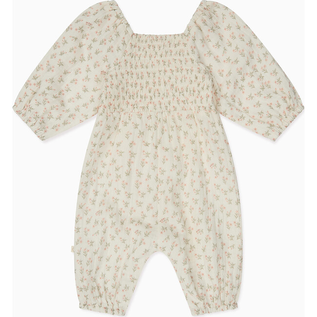 Floral Muslin Smocked Jumpsuit - Rompers - 3