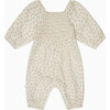 Floral Muslin Smocked Jumpsuit - Rompers - 3