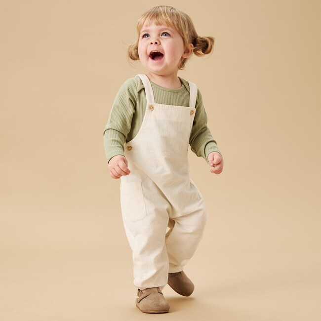 Corduroy Relaxed Dungarees - Pants - 4