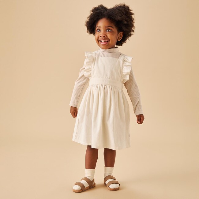 Corduroy Pinafore Dress - Dresses - 5