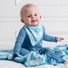 Dream Bandana Bib, Blue Gingham - Bibs - 2