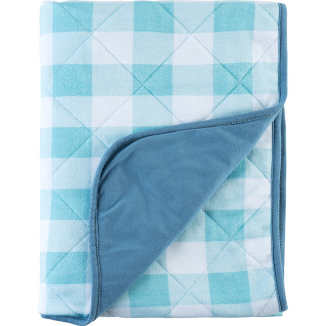 Dream Baby Blanket, Blue Gingham