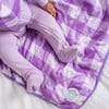 Dream Baby Blanket, Purple Gingham - Blankets - 3