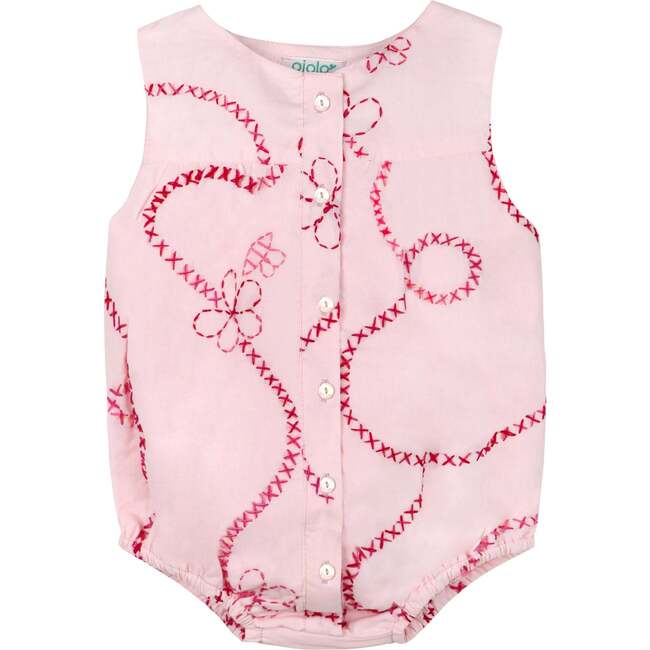 Pink Color Jardin Romper