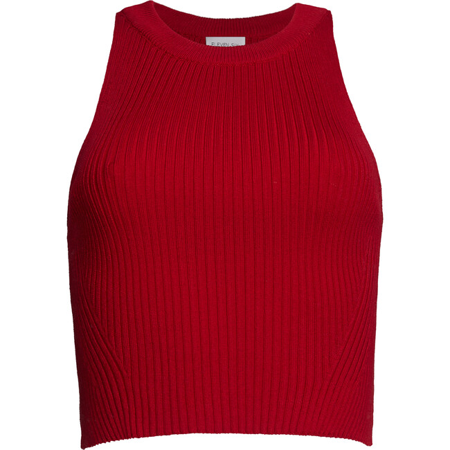 Tia Crop Tank, Rosso