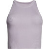 Tia Crop Tank, Soft Lavender - Tank Tops - 1 - thumbnail