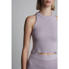 Tia Crop Tank, Soft Lavender - Tank Tops - 4