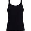 Mia Rib Tank, Black - Tank Tops - 1 - thumbnail