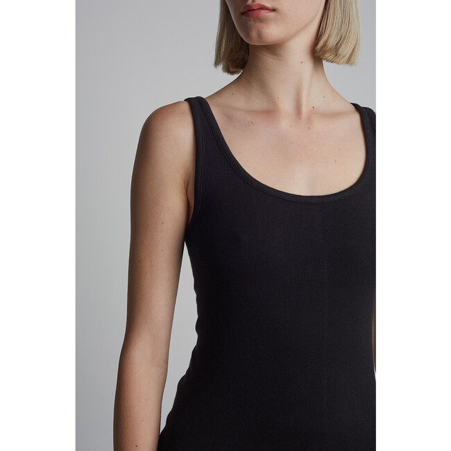 Mia Rib Tank, Black - Tank Tops - 7