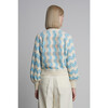 Luna Cardi, Ivory/Robin Egg Blue - Cardigans - 4