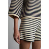 Lea Stripe Short, Ivory/Navy Stripe - Shorts - 5