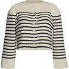 Faye Cardi, Ivory/Navy Stripe - Cardigans - 1 - thumbnail