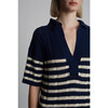 Emmie Stripe Dress, Navy/Ivory Stripe - Dresses - 4