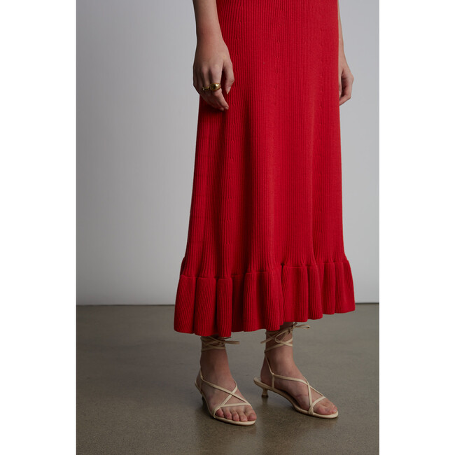 Ceclia Dress, Rosso - Dresses - 5