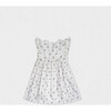 Eugenie Baby Dress Sleeveless, White Flowery Blue - Dresses - 1 - thumbnail