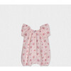 Manon Baby Romper, Flowery Pink - Rompers - 1 - thumbnail