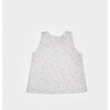 Fleur Girl Blouse Sleeveless, Flowery Pink - Blouses - 1 - thumbnail